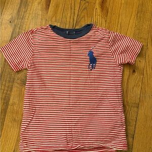 Polo by Ralph Lauren Kids Red and White Striped Tee